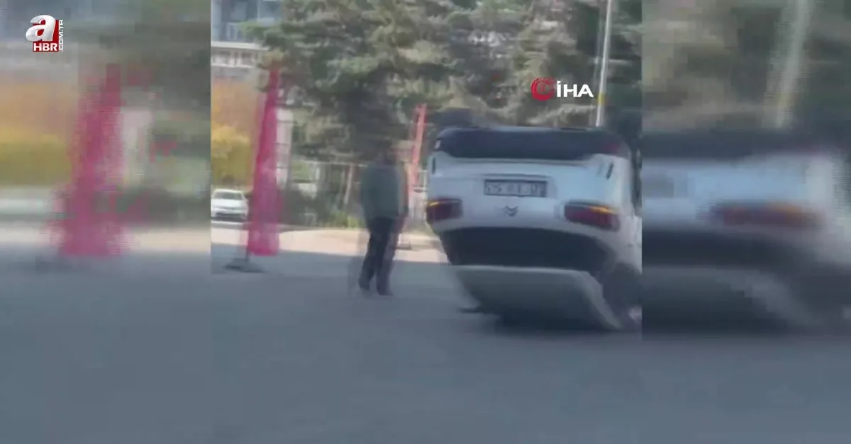 Diyarbakır’da araç takla attı: 1 yaralı