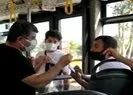 İETT otobüsünde maske kavgası