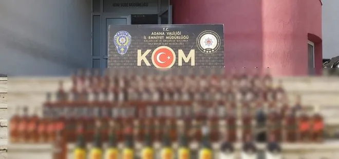 Adana’da sahte içki operasyonu: 4 kişi gözaltına alındı
