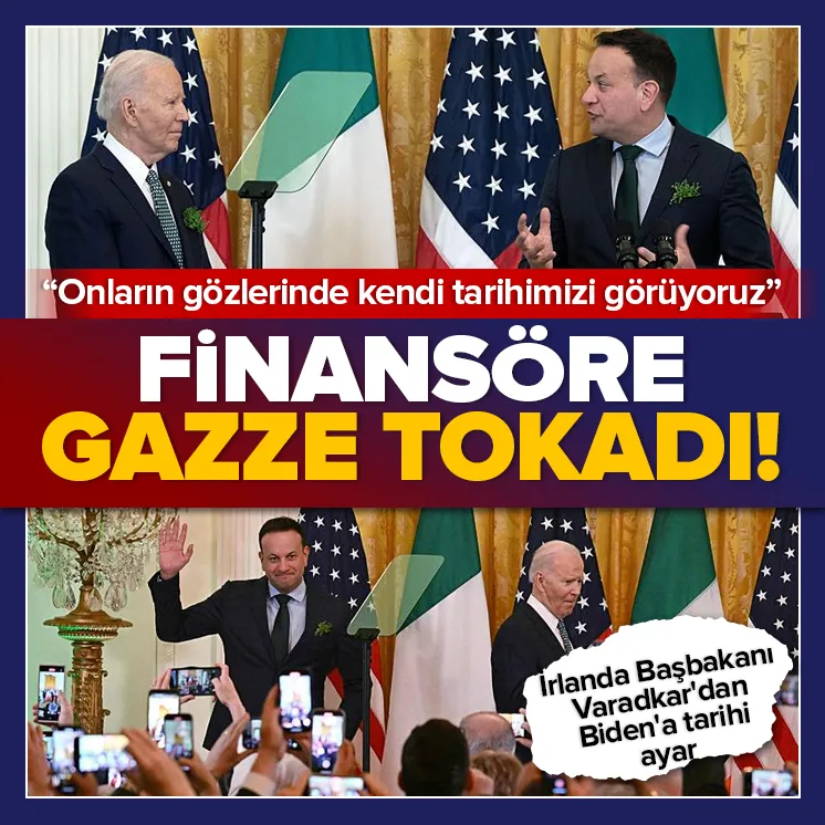 İrlanda Başbakanı Varadkardan Bidena tokat gibi Gazze açıklaması: Onların gözlerinde kendi tarihimizi görüyoruz