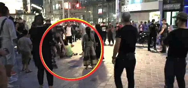 İstanbul’da kadınların laf atma kavgası kamerada