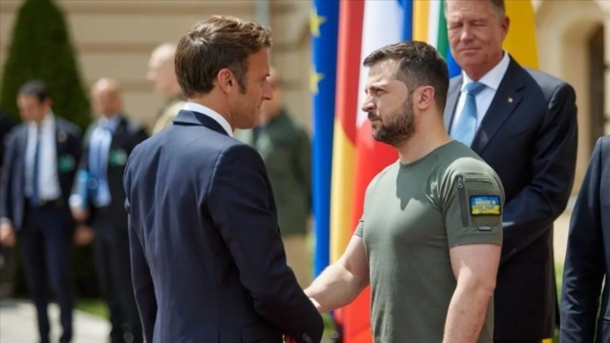 Macron Zelenskiy ile bir araya gelecek
