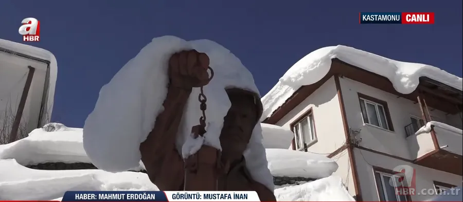 Görüntüler Sibirya’dan değil Türkiye’den! A Haber canlı yayınında şoke eden anlar 19