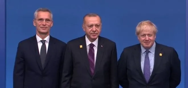 Başkan Erdoğan NATO zirvesinde aile fotoğrafı çekimine katıldı