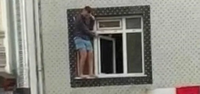 İstanbul’da ilginç olay! Pencereye çıkıp yardım istedi esnaflar kurtardı