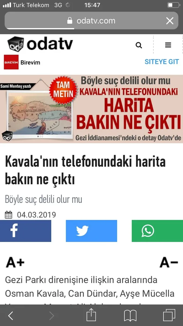 Osman Kavala, Ertuğrul Özkök, Oda TV ve Halk TV’yi yalanlıyor!