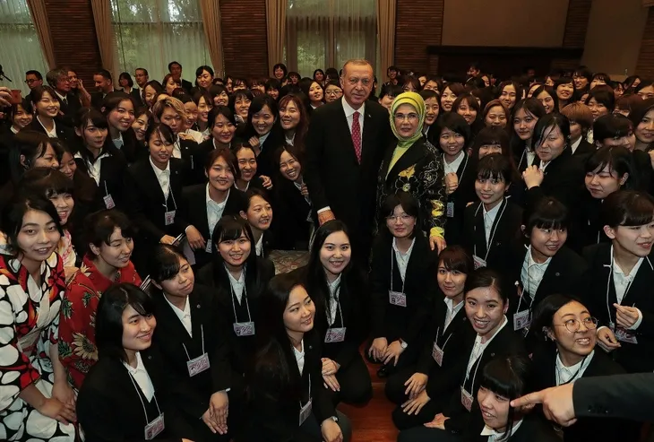 Başkan Erdoğan Japonya'da çay seremonisine katıldı