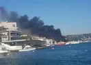 Beşiktaş Bebek Sahil’de teknede korkutan yangın!