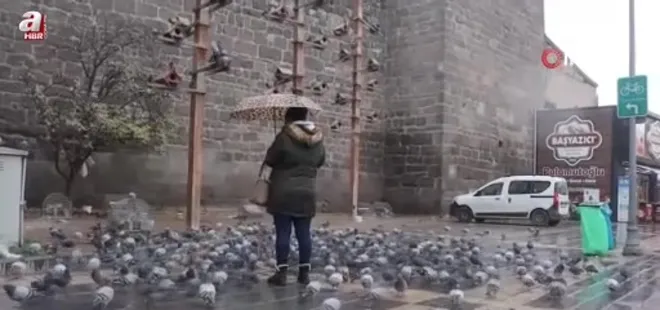 Kayseri'de kar yağışı etkili oldu