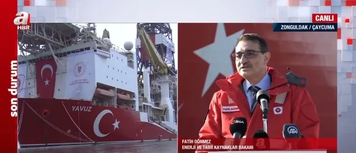 Bakan Fatih Dönmez’den Yavuz Sondaj Gemisi Uğurlama Töreni’nde önemli açıklamalar: Doğu Akdeniz’de de önemli gelişmeler olacak