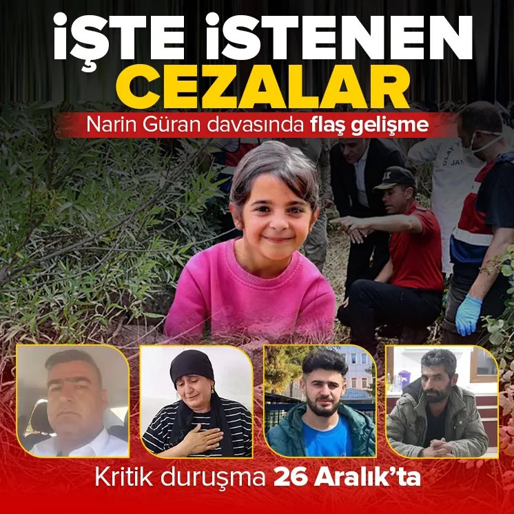 Narin Güran davasında istenen cezalar belli oldu