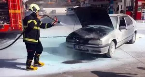 Akaryakıt istasyonunda büyük panik!