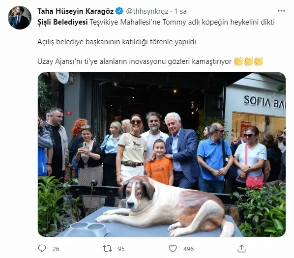 CHP'li belediyede köpek heykeli gururu! Milli Uzay Projesine bile dil uzatanlar halka böyle hizmet veriyor - 4