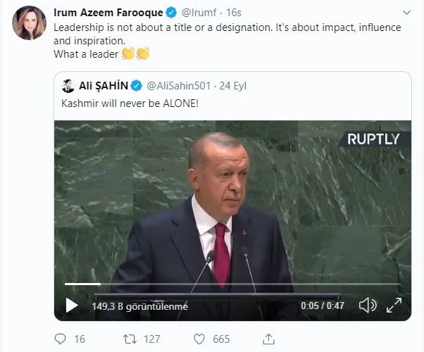 Başkan Erdoğan'a Pakistanlı politikacıdan övgü - 1