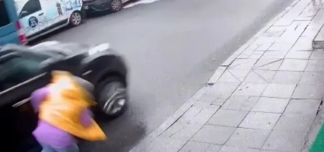 Cep telefonu canından ediyordu! Kaza anı kamerada