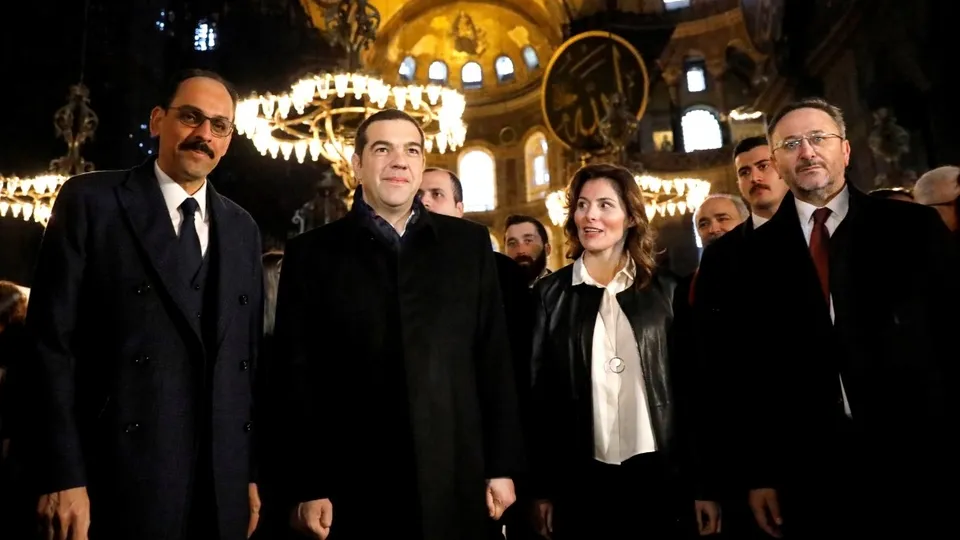 Aleksis Çipras'tan Ayasofya'ya ziyaret