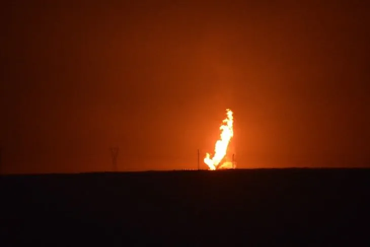 Doğubayazıt’ta doğalgaz boru hattında patlama