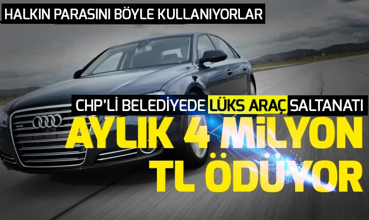 Sarıyer Belediye Başkanı Şükrü Gençın lüks araç saltanatı