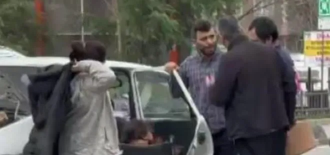 Dilencilik yapacağı yere araba ile taşındı