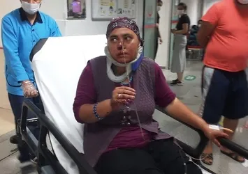 Aksaray'da kadının burnuna şiş saplandı