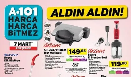 A101 aktüel ürünler kataloğu 7 Mart ve fiyatları! A101’de bu hafta indirimli neler var?