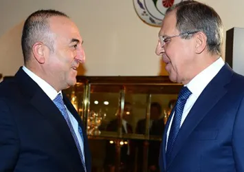 Çavuşoğlu Lavrov ile 'Suriye' meselesini görüştü
