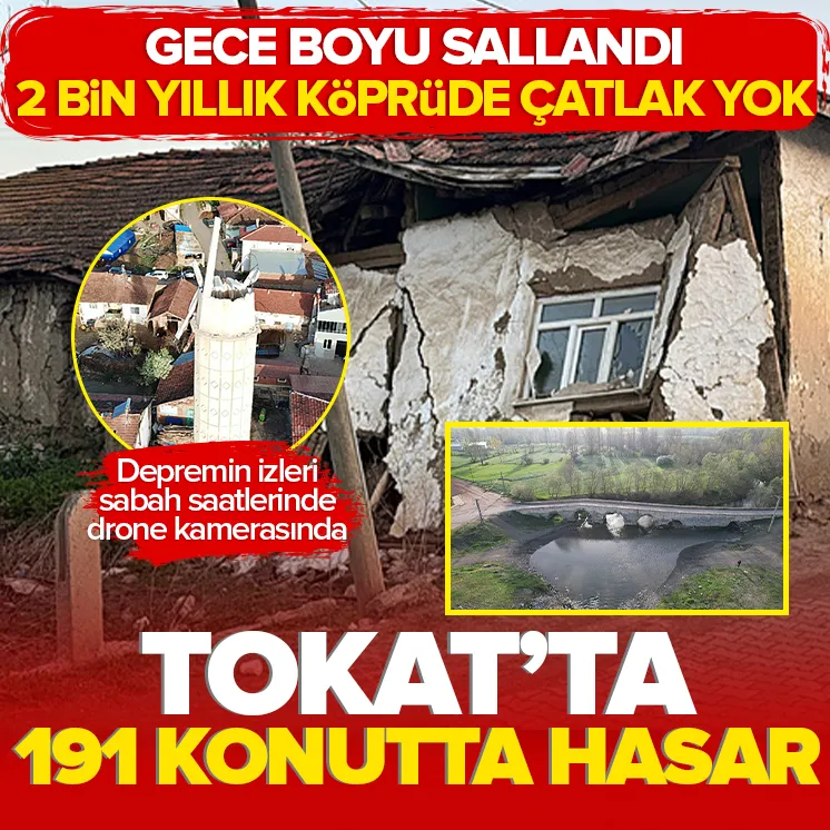 Tokat’ta 191 konut zarar gördü