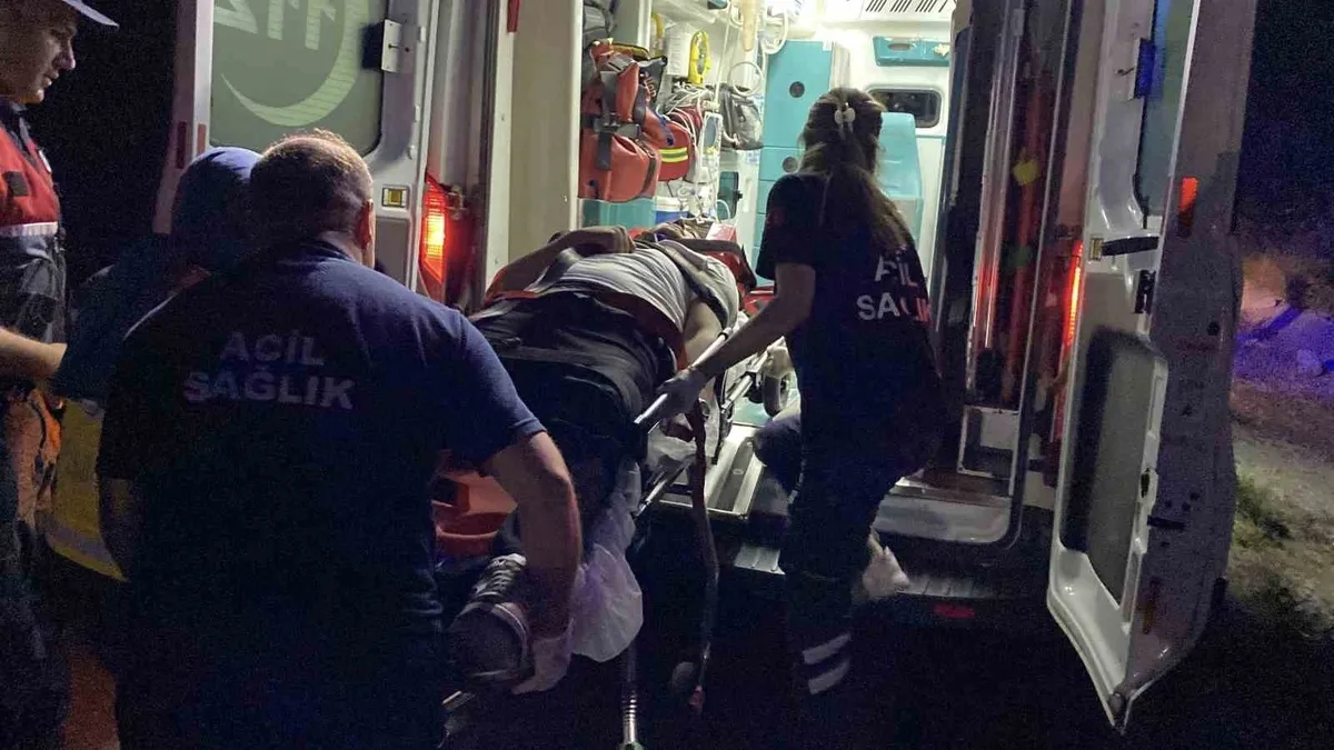 Kastamonu'da hafif ticari araç yamaca çarptı: 1 yaralı