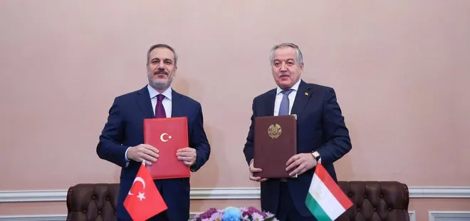 Bakan Hakan Fidan’dan Tacikistan’da önemli görüşmeler! İşbirliği programına imzalar atıldı