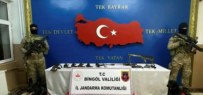 Bingöl’de PKK’nın cephaneliği ele geçirildi