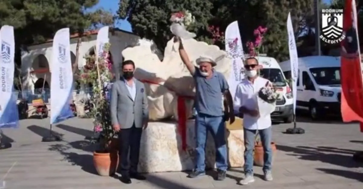 CHP'li Bodrum Belediyesi yine yaptı yapacağını! Ahmet Aras: Bu heykel için 2 yıl uğraştık