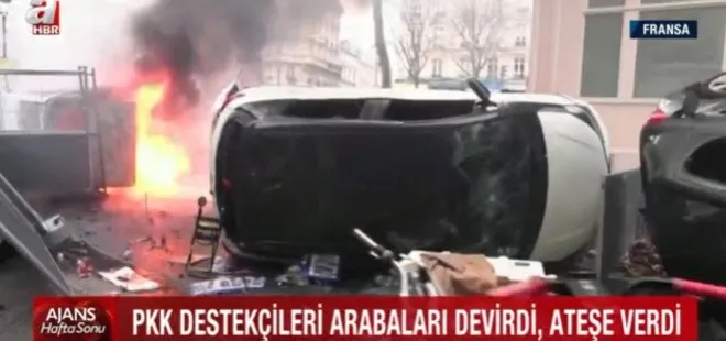 PKK yandaşları Paris’i ateşe verdi! Akıllara Başkan Erdoğan’ın Beslediğiniz yılan sizi de sokar sözleri geldi