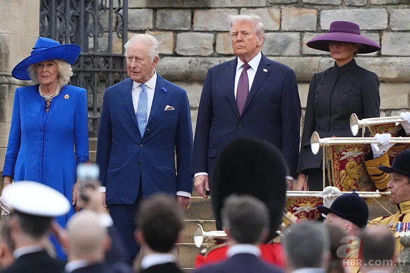 İngiltere ziyaretinde Melania Trump'tan dikkat çeken mesaj! Şapkasıyla verdi 10