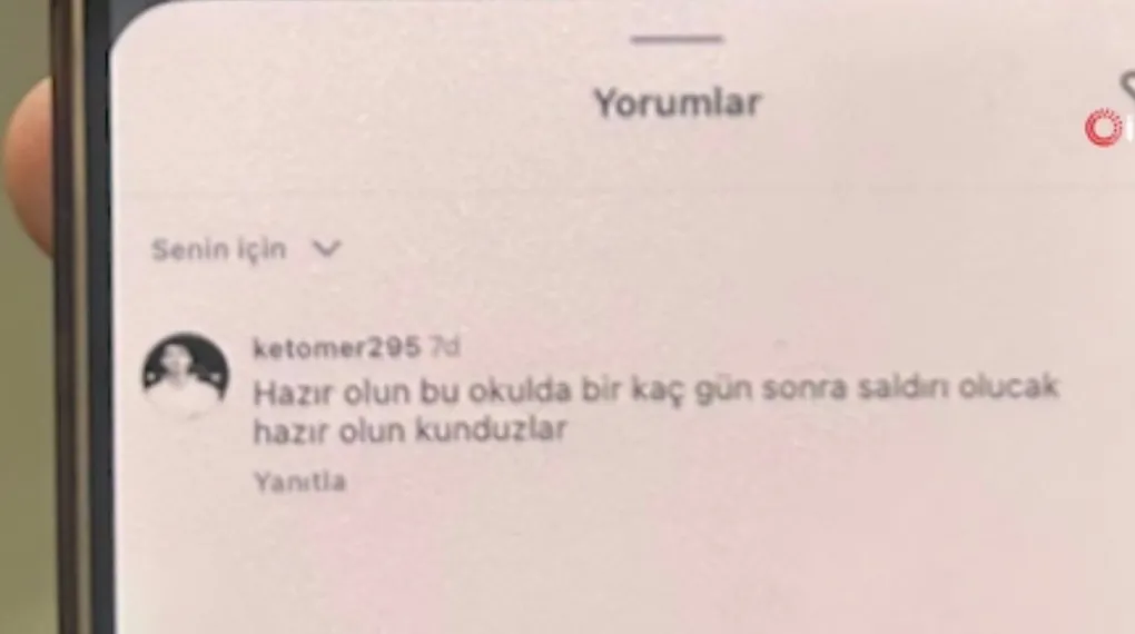 Sosyal medyadan böyle tehdit etmiş