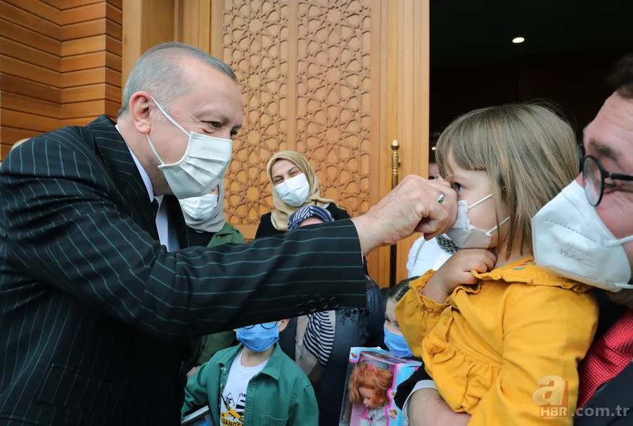Başkan Erdoğan baba ocağı Rize'de! Ahmet Erdoğan Camii'nin açılışını gerçekleştirdi 13