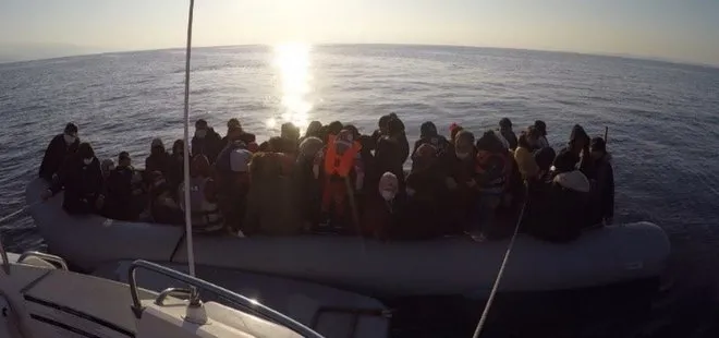 Çanakkale açıklarında Yunanistan unsurlarınca geri itilen 51 sığınmacı kurtarıldı