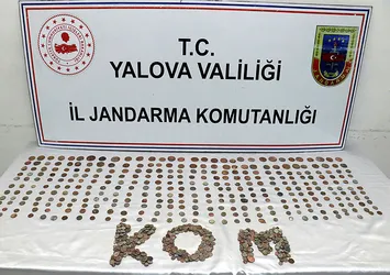 Yalova'da Roma dönemine ait 862 sikke ele geçirildi