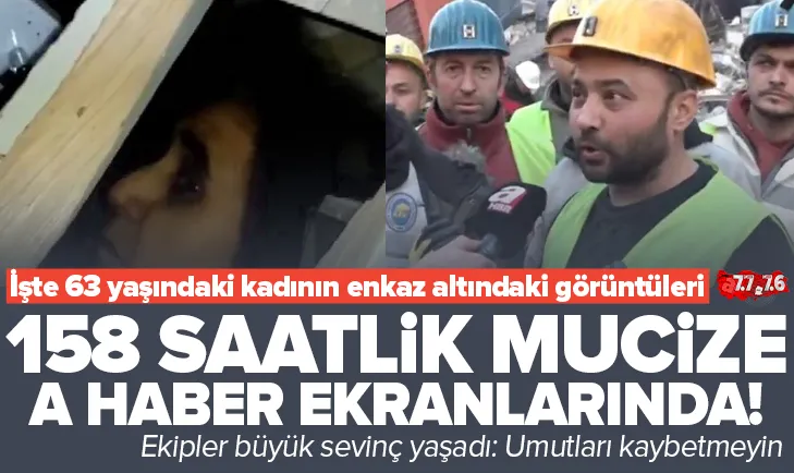 158 saat sonra yeni mucize