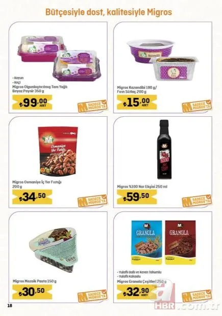 MİGROS 20 Aralık indirim kataloğu yayınladı! Migros’ta bütün piliç 58,90 TL, 5L sıvı yağ 164,90 TL, 2,5 kg pilavlık pirinç 82,90 TL… 12