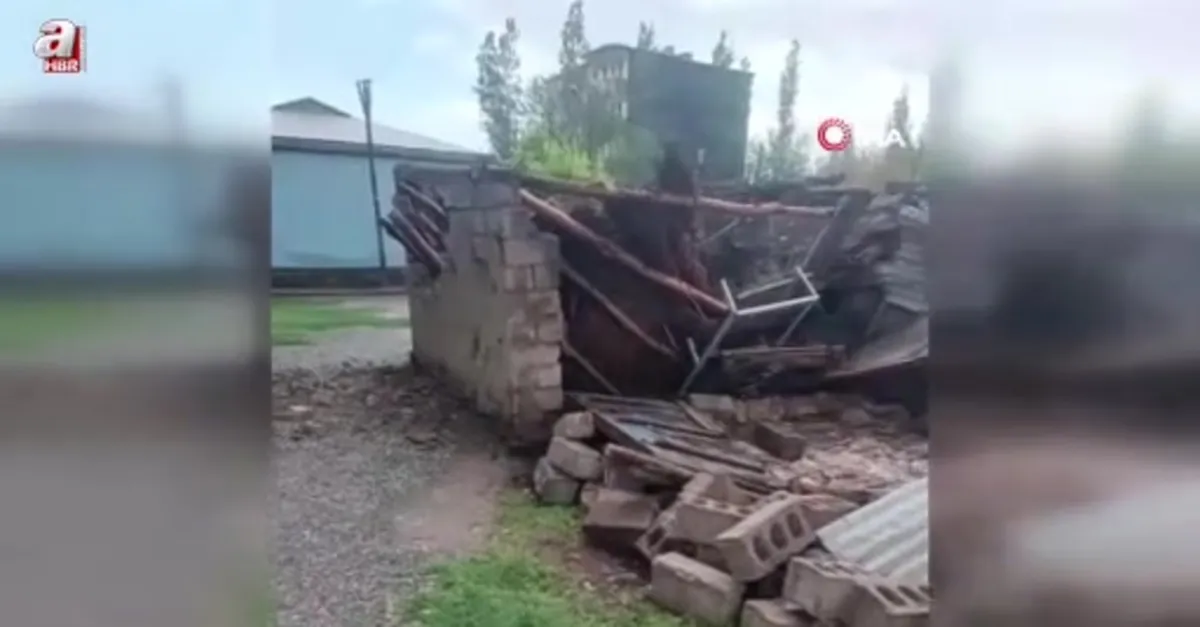 Iğdır'da sağanak yağış yıkıma sebeb oldu