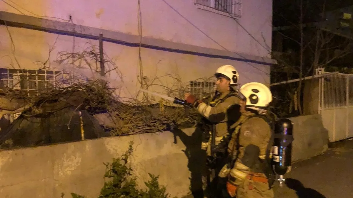 İskenderun'da ev yangını büyümeden söndürüldü
