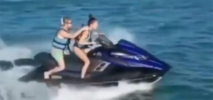 Neslihan Atagül ve Murat Dalkılıç’ın jet-ski macerası kötü bitti