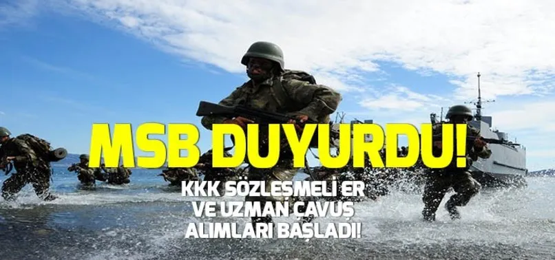 Kara Kuvvetleri Komutanlığı sözleşmeli er ve uzman çavuş alımı yapıyor! Başvuru şartları neler?