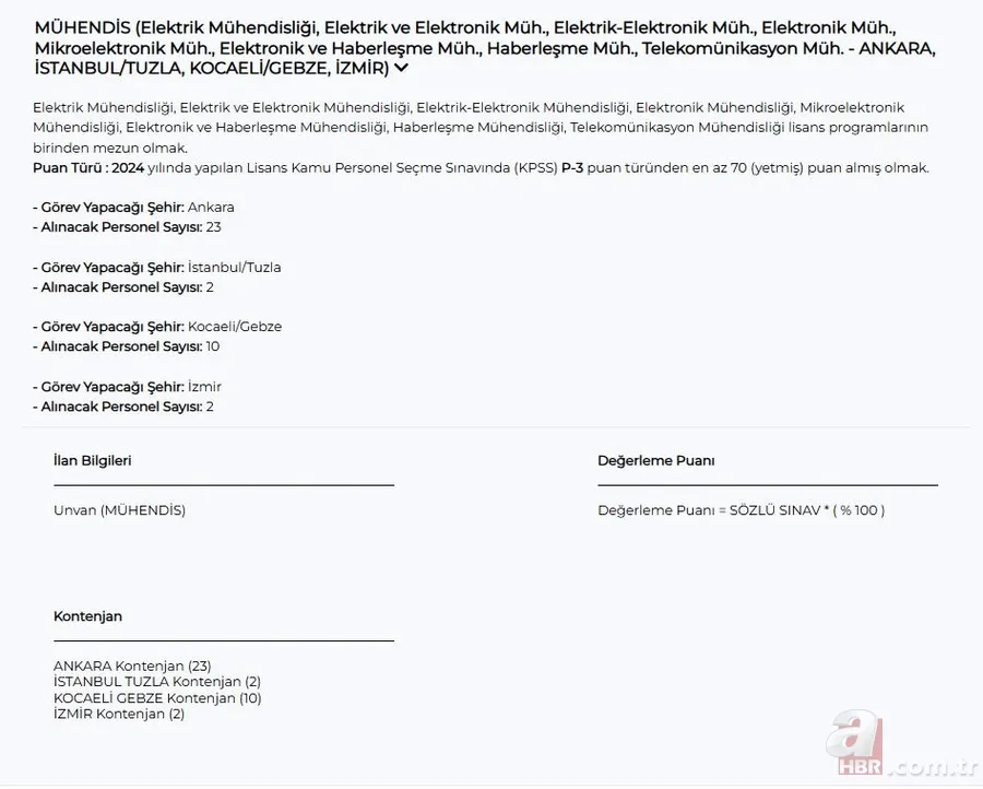 TSE 161 sözleşmeli personel alımı yapacak: Çeşitli pozisyonlarda kadrolar açıldı | Alım yapılan iller 13