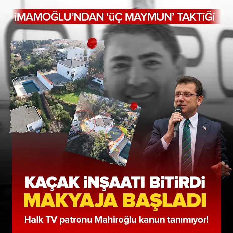 Kaçak inşaatı bitirdi makyaja başladı!