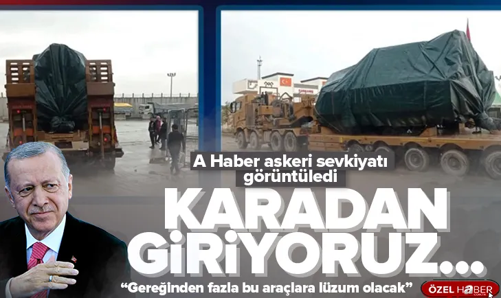 Türkiye’den askeri sevkiyat