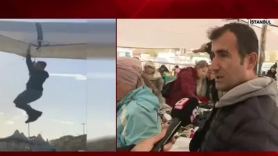 Uçan pazarcı o anları anlattı