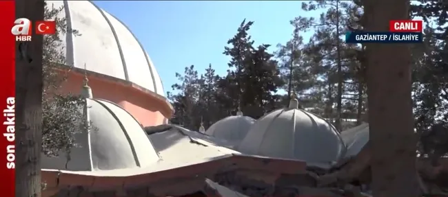 Caminin kubbesi olduğu gibi çöktü! 25 yıllık Hacı Ali Öztürk Camii’ndeki yıkımın boyutu