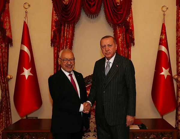 Son dakika: Başkan Erdoğan Tunus Meclis Başkanı Gannuşi’yi kabul etti