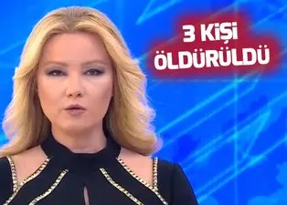 Müge Anlı 3 kişinin öldürüldüğünü öğrendi